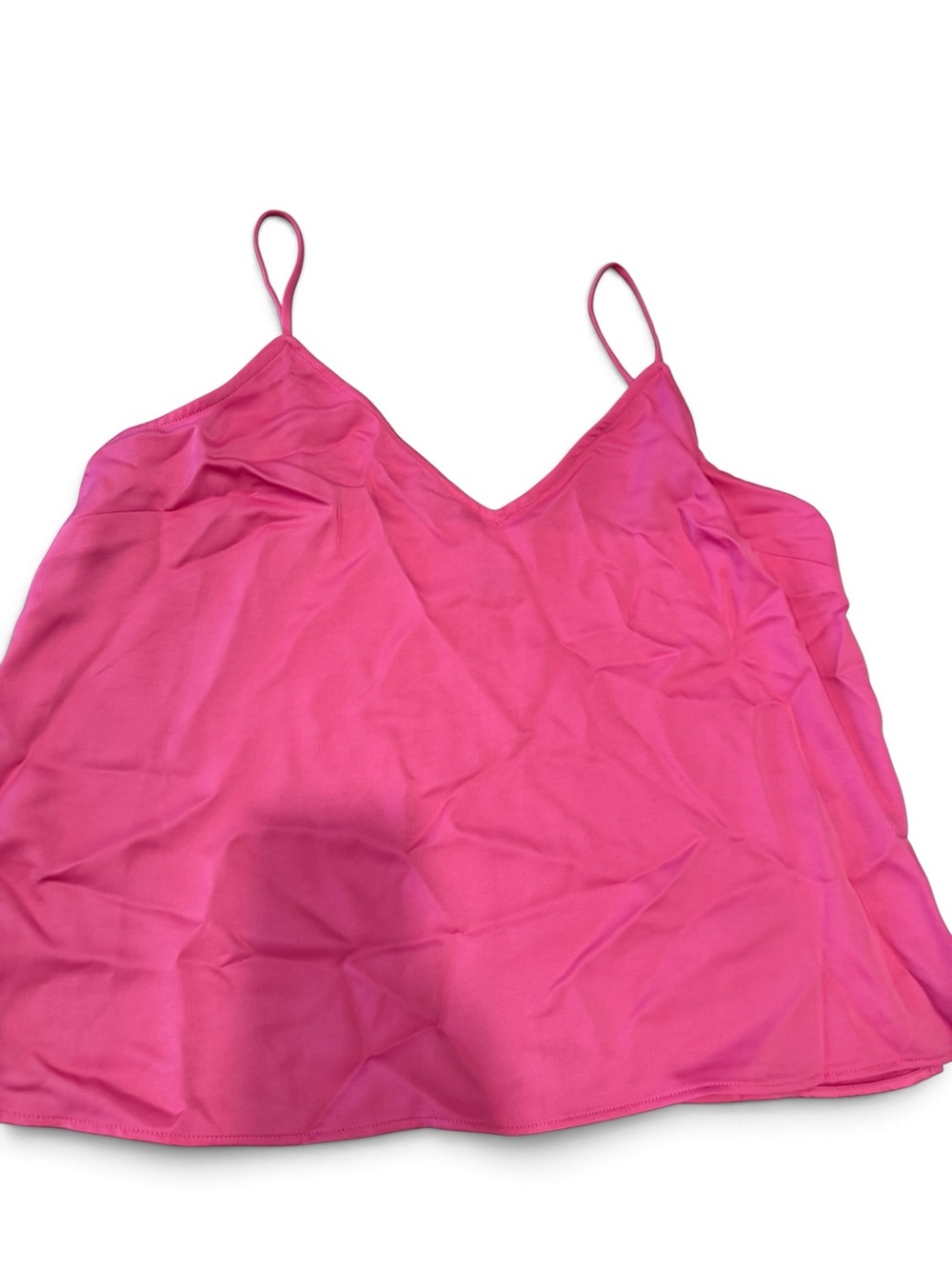 Women’s Pink Spaghetti Strap V-Neck Tank Top